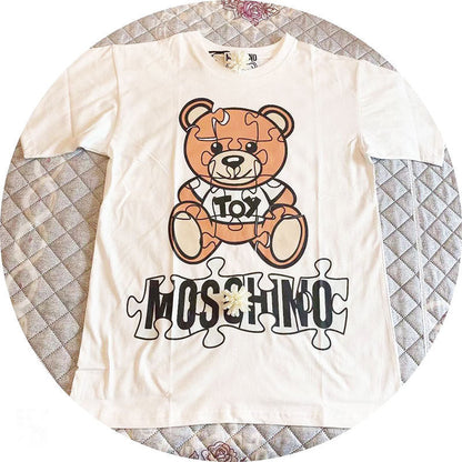 Moschino T-shirt Loose Leisure Sports Short Sleeve