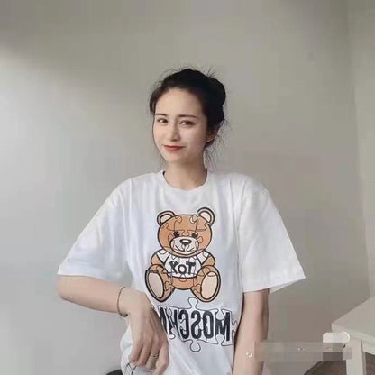 Moschino T-shirt Loose Leisure Sports Short Sleeve